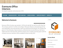 Tablet Screenshot of evensuns.co.za